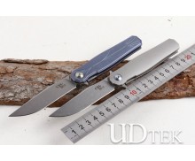 100% S35vn blade CH3505 Titanium alloy fast opening folding knife UD405187